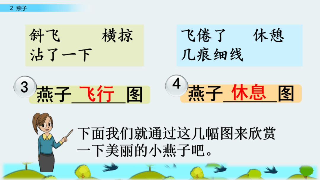 语文三年级下册燕子课文解析,三年级语文下册第2燕子课文重点