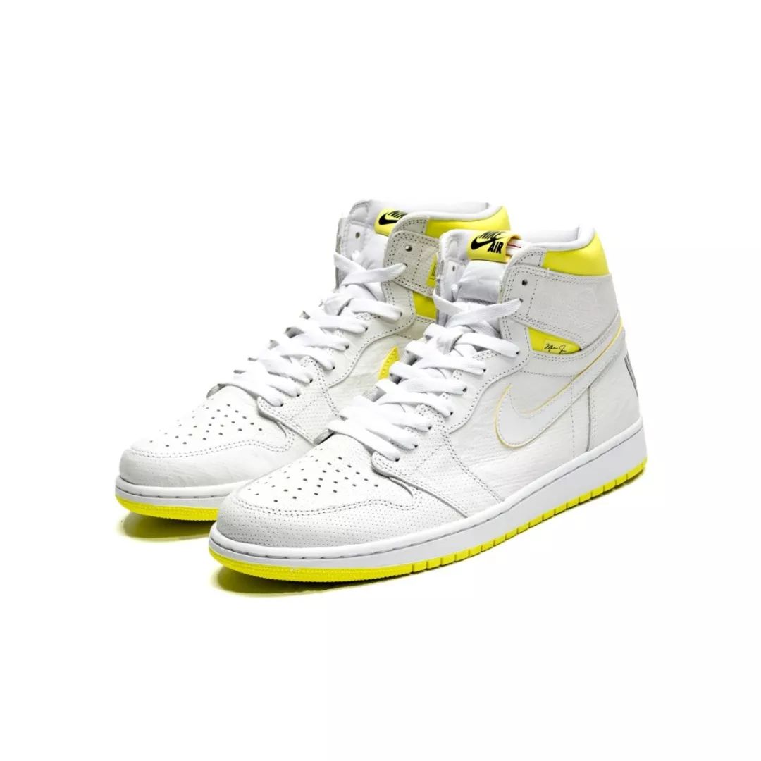 球鞋aj1,aj1条形码头等舱白黄