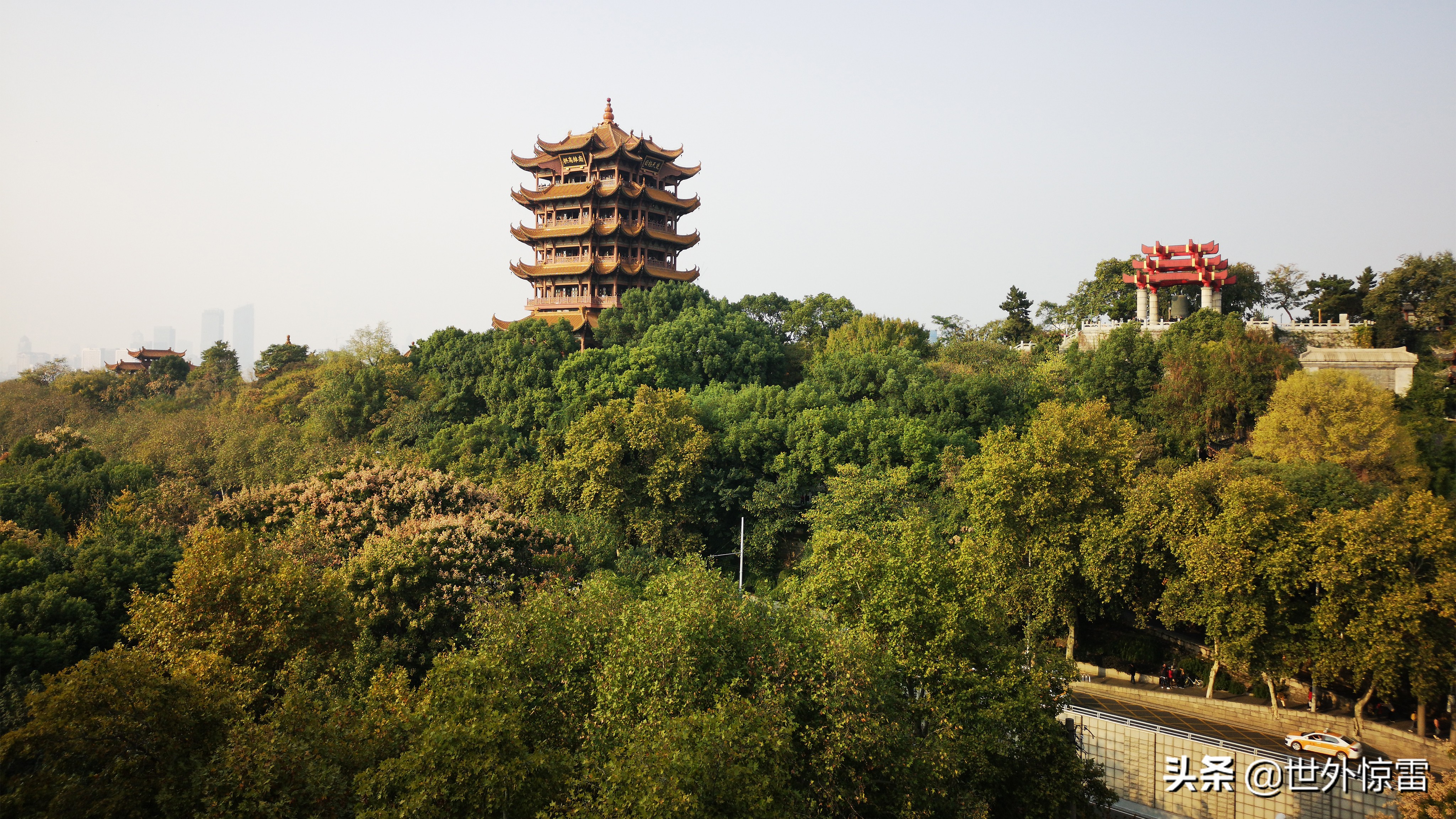 武汉黄鹤楼夜景灯光秀,武汉黄鹤楼摄影攻略