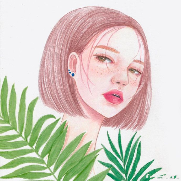 好看的彩铅画女生简单,彩铅画时尚女孩怎么画