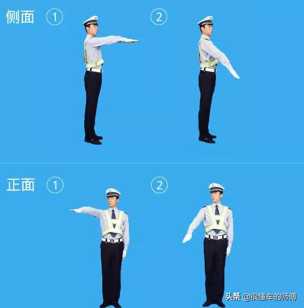 科目四全部答题技巧交警手势图,科目四交警手势答题技巧