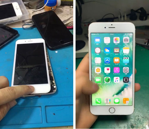 iphone7屏幕失灵换触摸芯片,iphone7plus屏幕失灵
