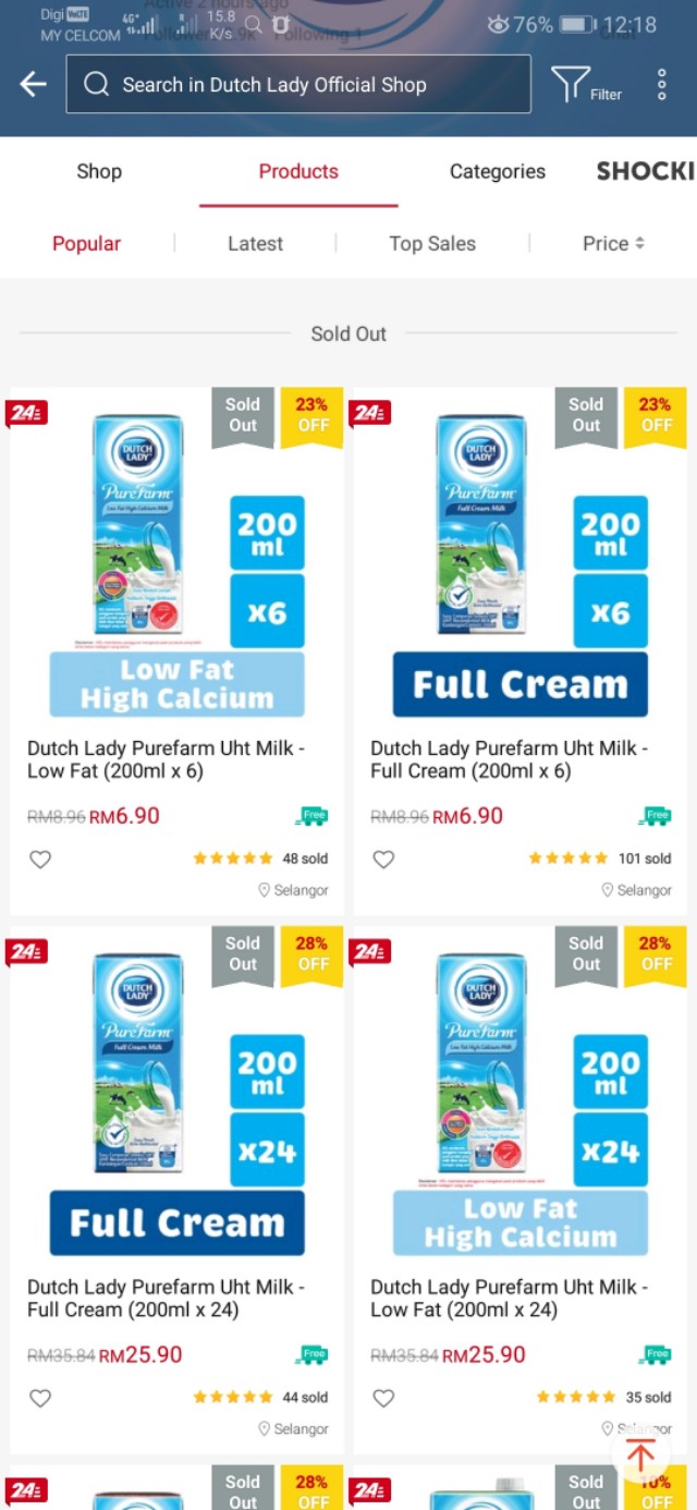 在马来西亚生活最常喝到的国民级牛奶之一-荷兰子母牌牛奶