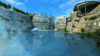 世界十大酒店建筑奇迹,十大建筑奇迹深坑酒店