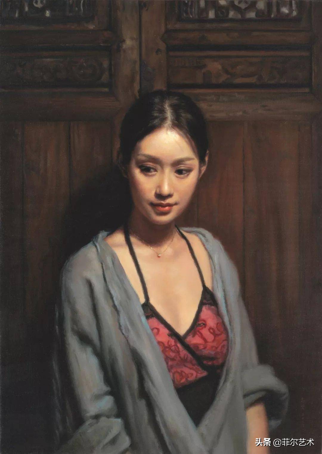 油画人物写实油画,玫瑰花油画写实油画