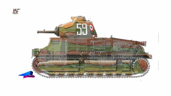 索玛s-35型坦克视频,s-35法国中型坦克