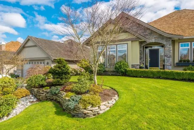 楼顶草坪花园设计效果图,花园草坪养护问题的成果概述