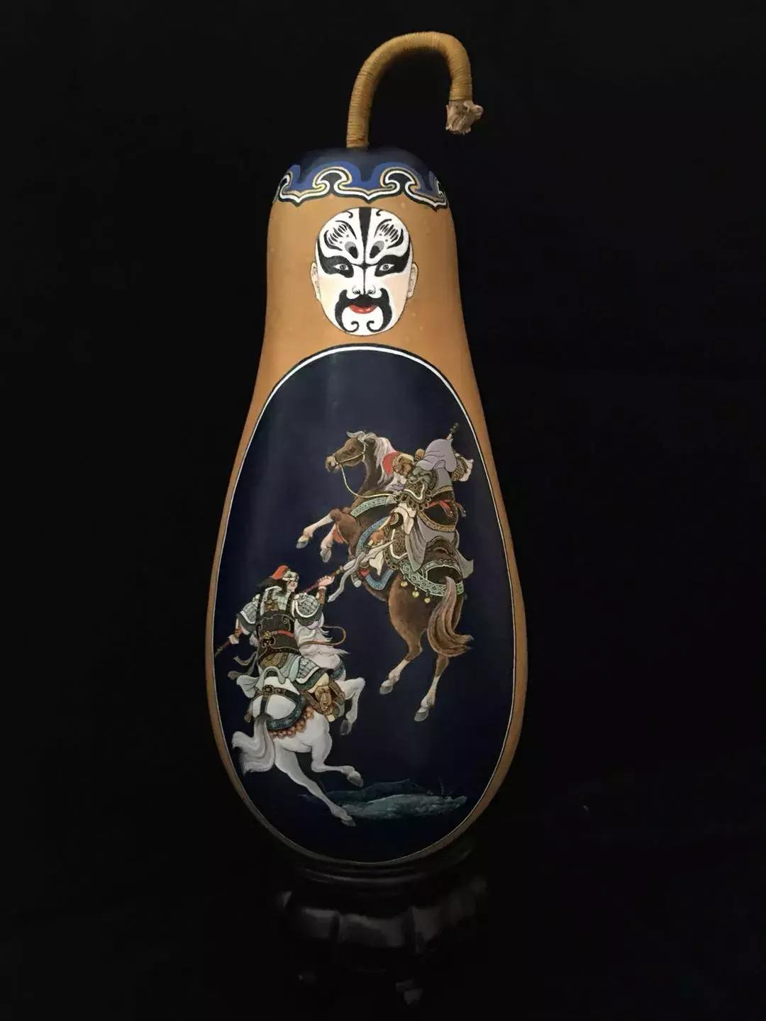 五福临门葫芦工笔,中国工笔画葫芦