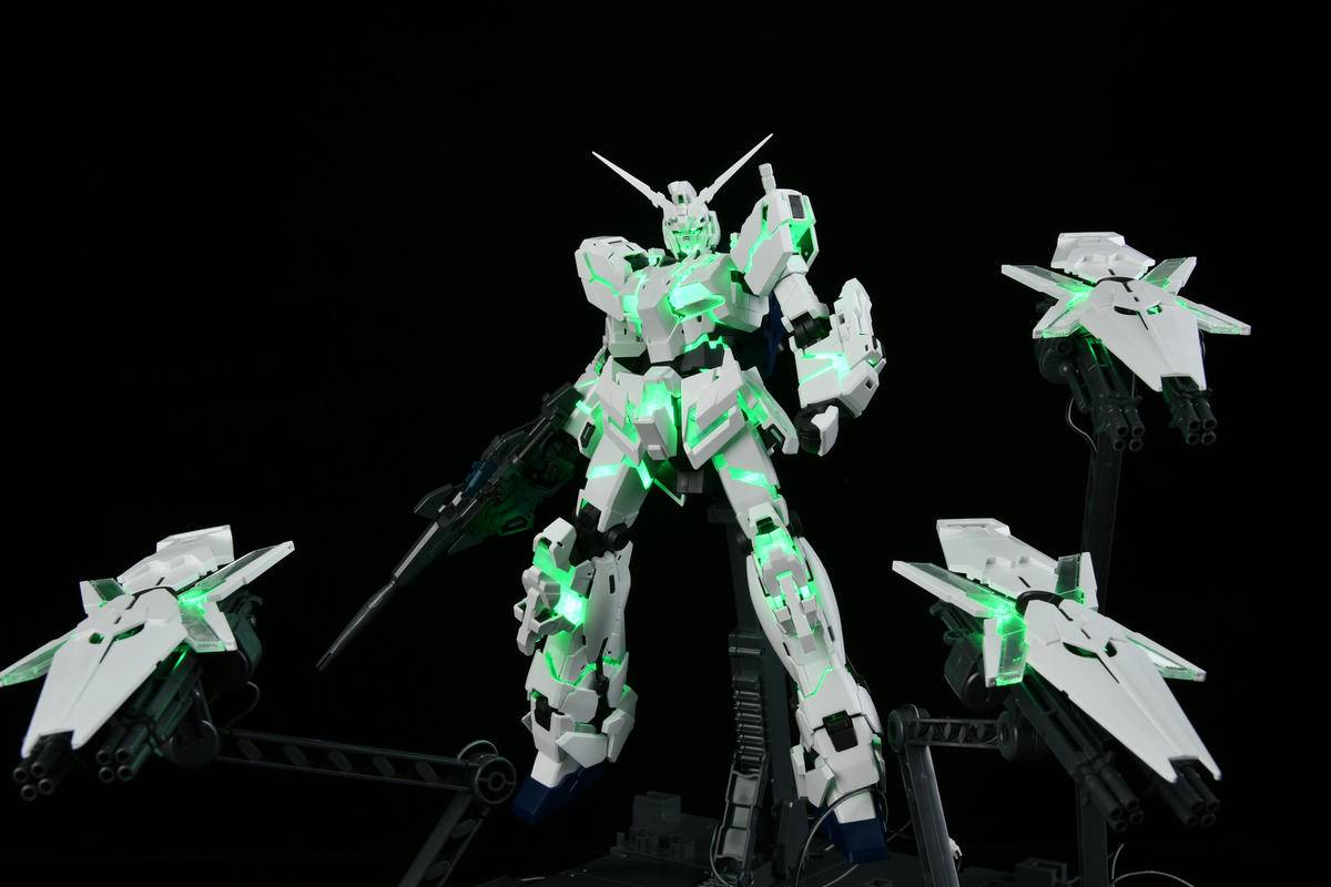 mgex独角兽高达测评,万代限定重炮高达mg开箱