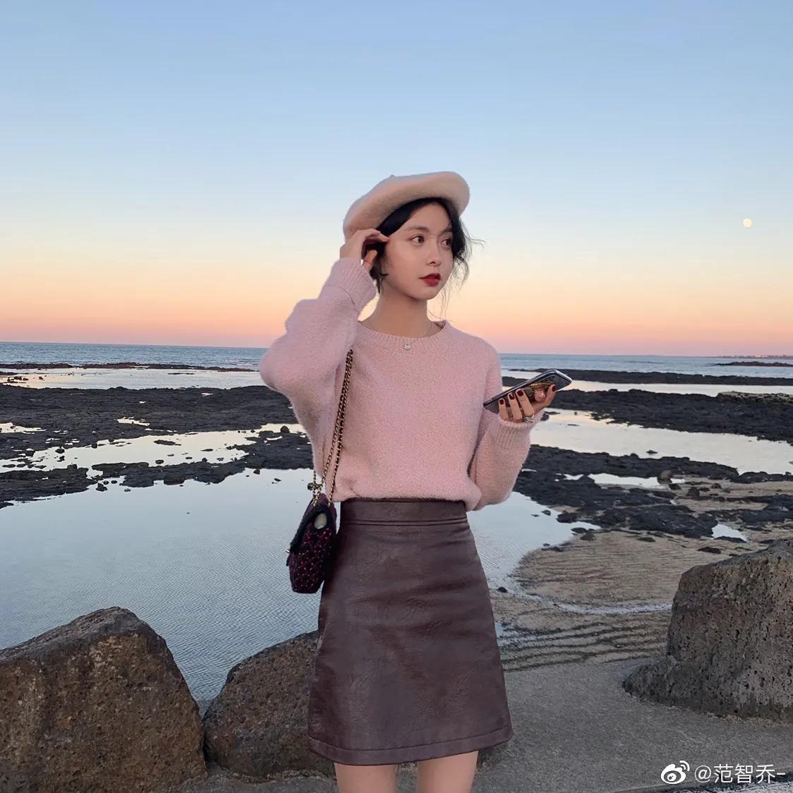 范智乔女装搭配,范智乔套装女裙