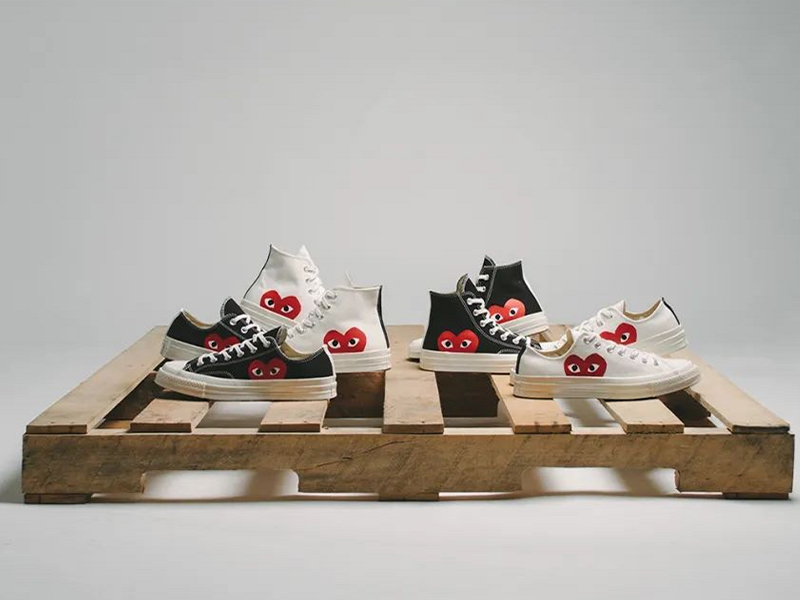 匡威川久保玲帆布鞋直播,匡威川久保玲红心帆布鞋