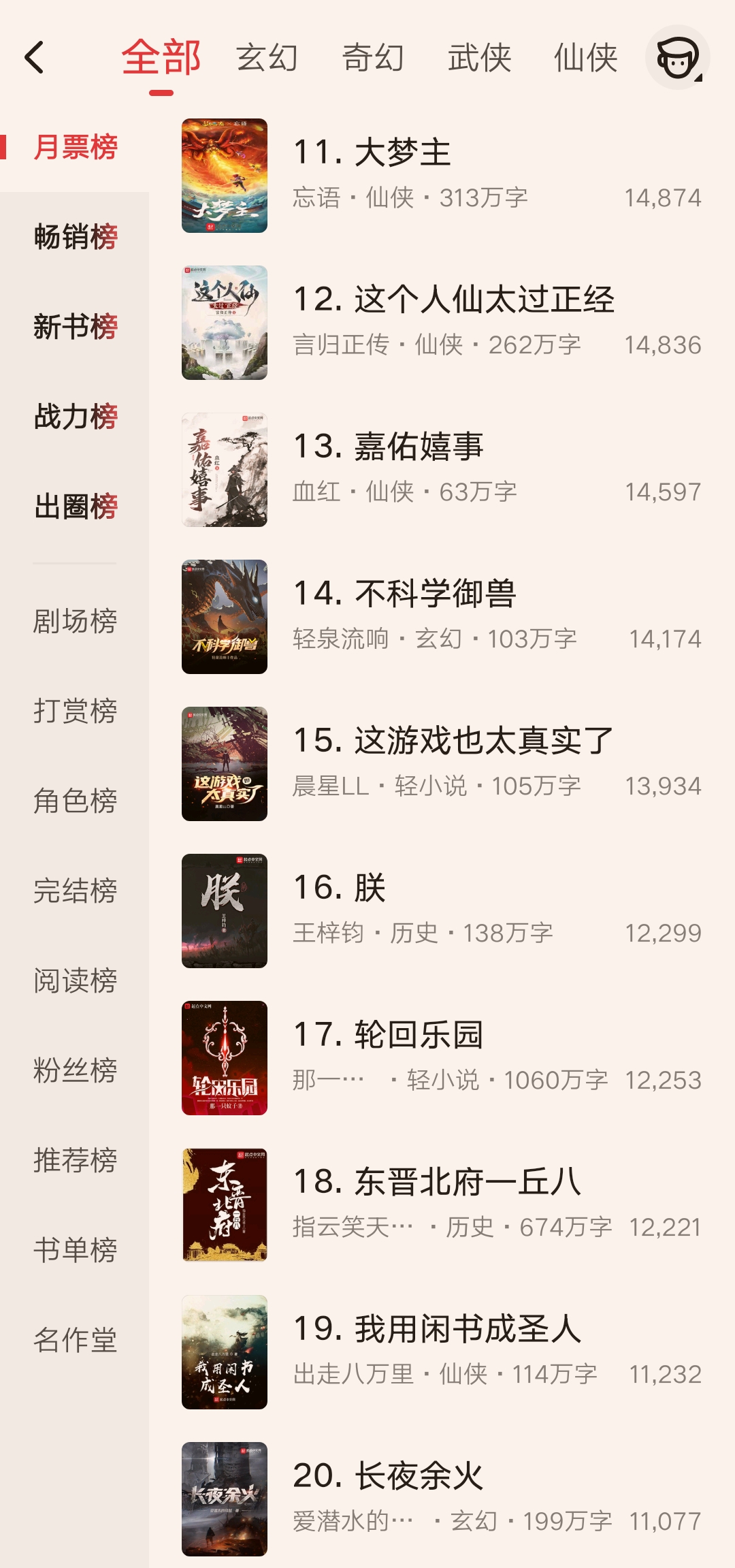 老鹰夺回第一，辰东重回前十，起点月票榜最新排名你关注了吗？