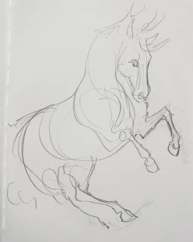 马怎么画简单图画,马怎么画更真实