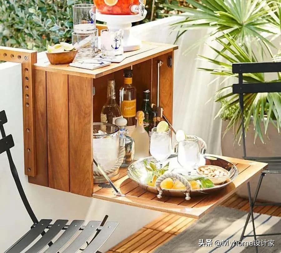 设计师家高颜值阳台极简设计,不靠墙大阳台怎么设计