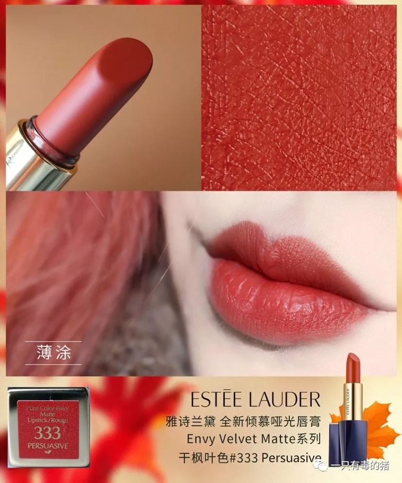 10支大牌口红必买色号,秋冬必备36支棕色调口红合集拿去