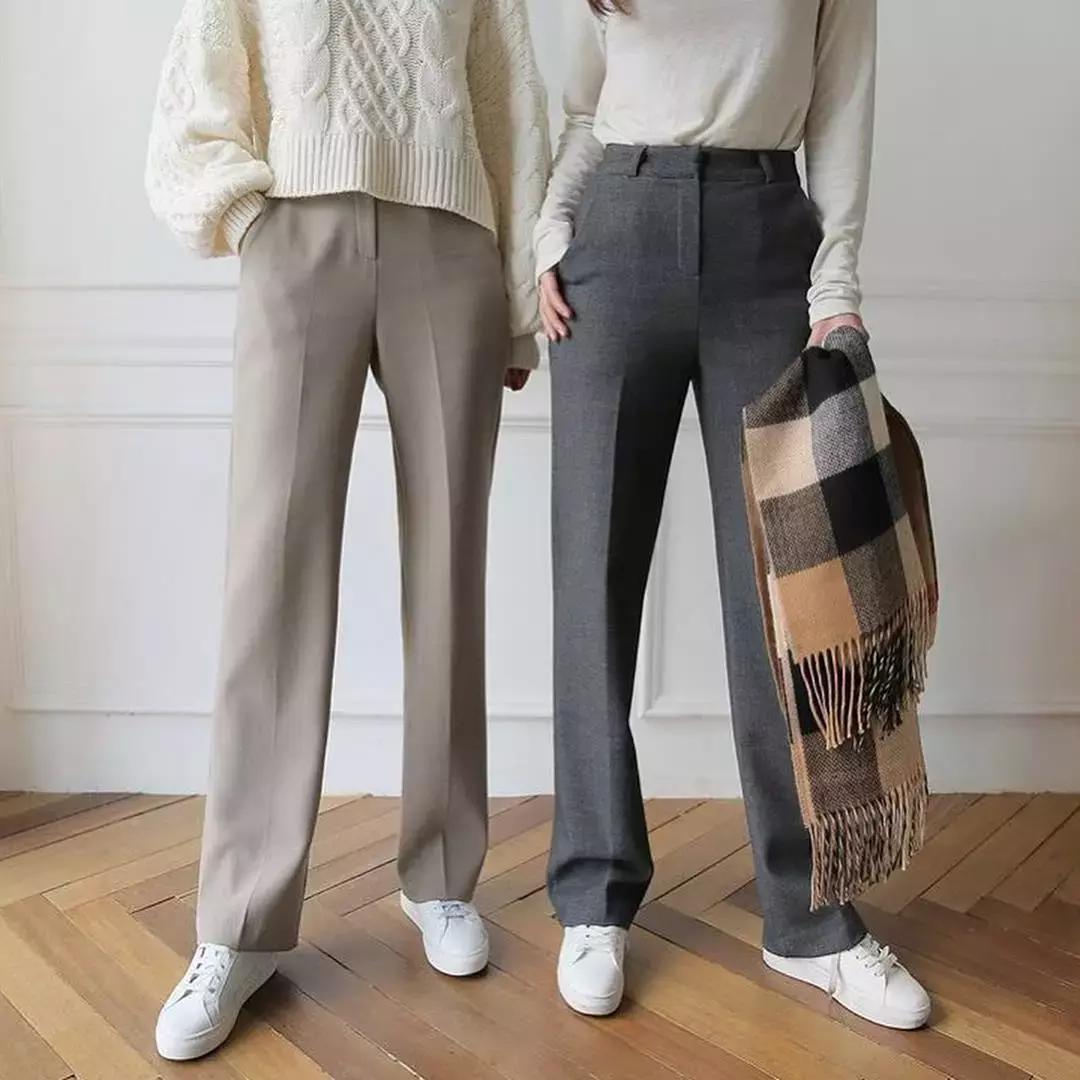 60-70岁高档奶奶装阔腿裤,最流行的奶奶裤人手必备一条