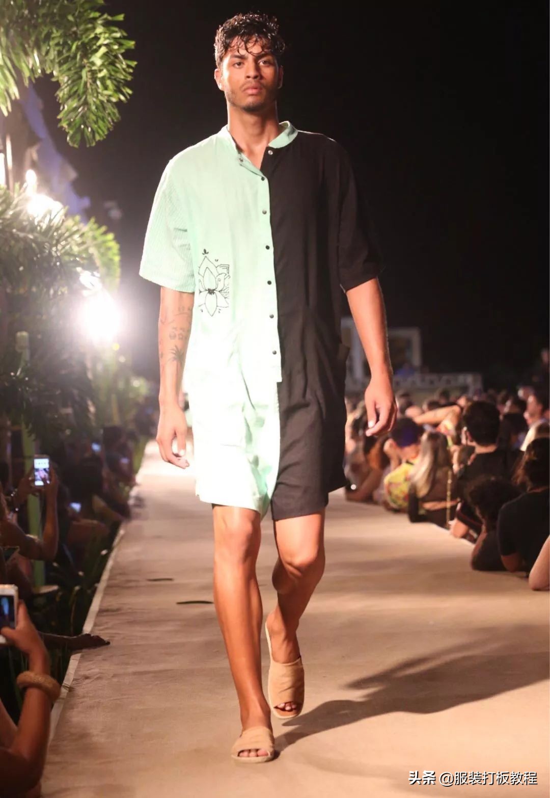 拼接设计潮流套装,拼接服装系列款式图大全