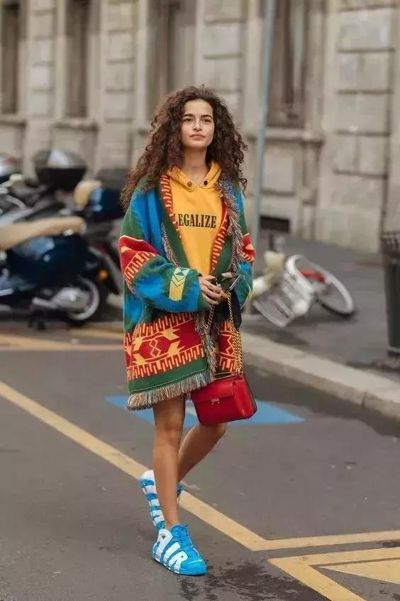 高领衫穿搭,高领打底衫和卫衣搭配