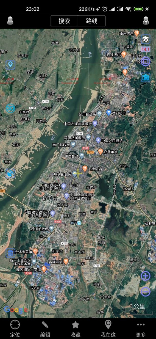 吉安市十县两区一县级市城区城建面积直观对比（同一比例尺下）