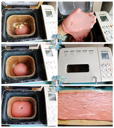 小小面包机，轻松搞定一家人早餐主食：红曲米粉手撕面包