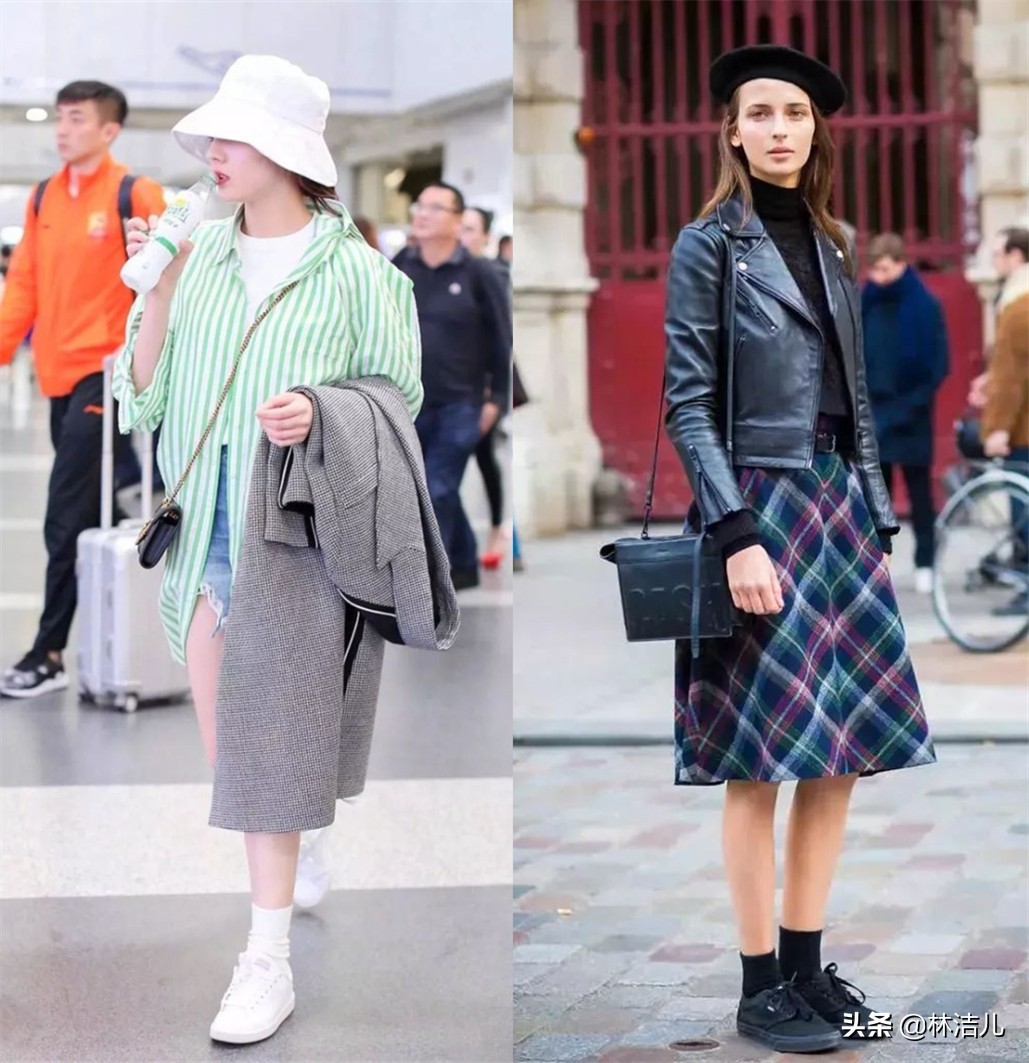 李宇春牛仔靴穿搭皮衣,李宇春私服长筒靴