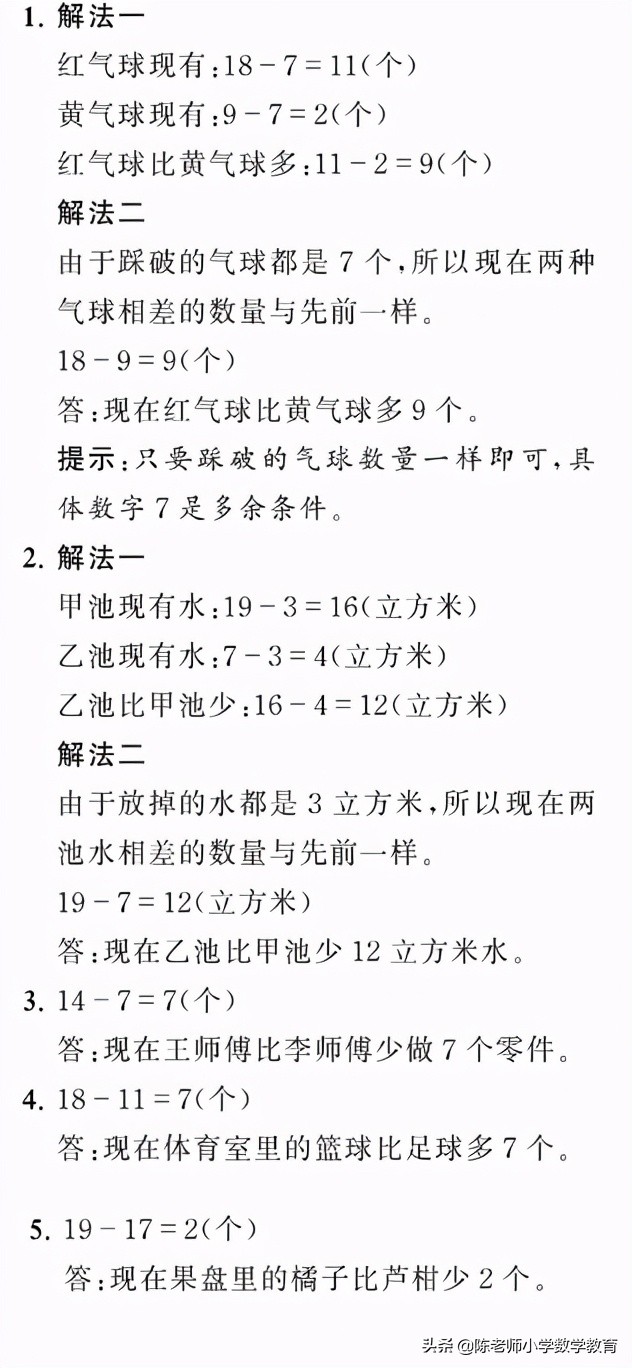 小学数学解决问题六年级下册答案,小学六年级下册数学解决问题练习