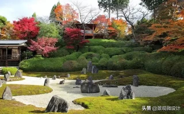 日本最有名枯山水庭院,日本枯山水效果图