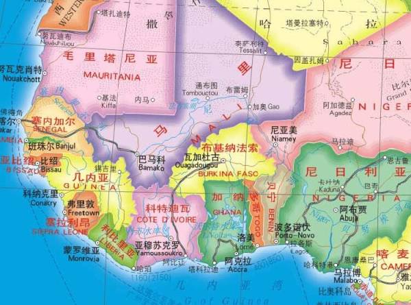 西部非洲地区有哪些世界著名城市？