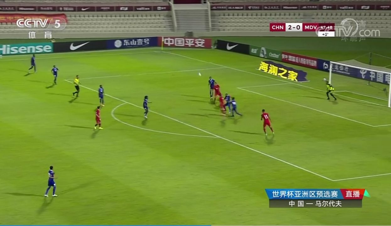 国足卡塔尔世预赛赛程,2018世预赛国足2:0卡塔尔