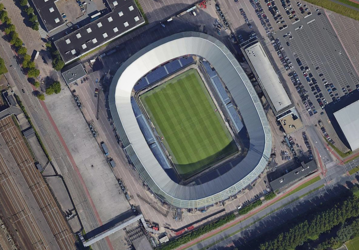 欧洲足联五星球场,卫星航拍欧洲