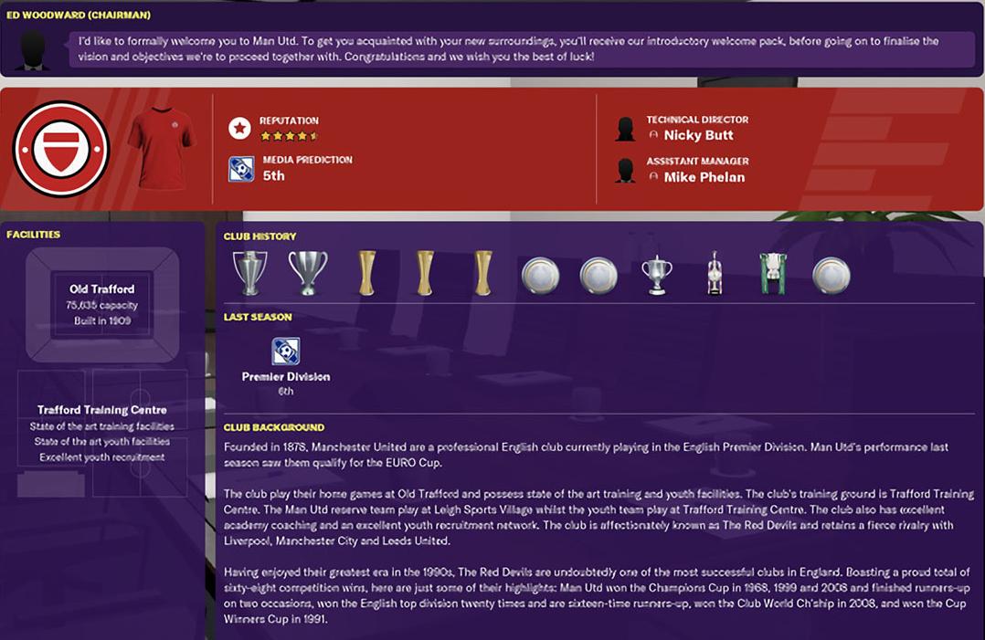 因在游戏中违规使用队名和徽标，曼联起诉《足球经理》开发商