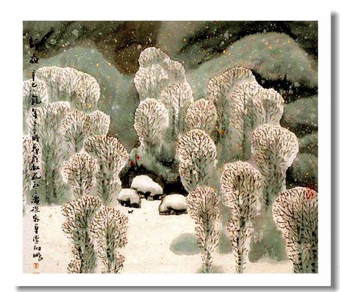 李向鸿山水画精品欣赏,李雁飞写意山水画