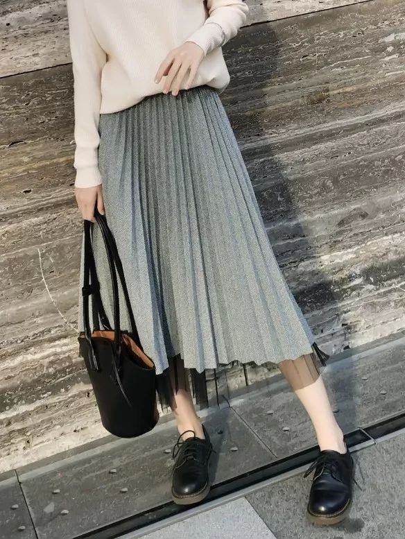 冬天气质淑女型穿搭,穿清冷慵懒风衣服