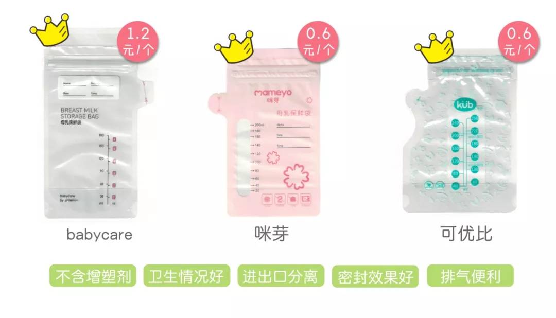 小奶量储奶袋推荐哪个牌子,储奶袋评测职场妈妈应该选哪款