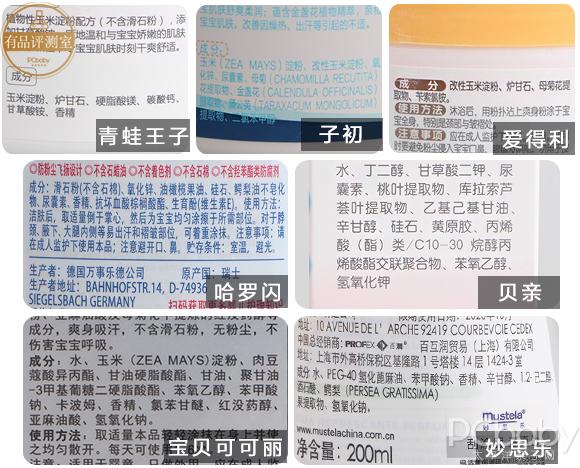 儿童爽身粉安全性评测,4个成分分析一一道来