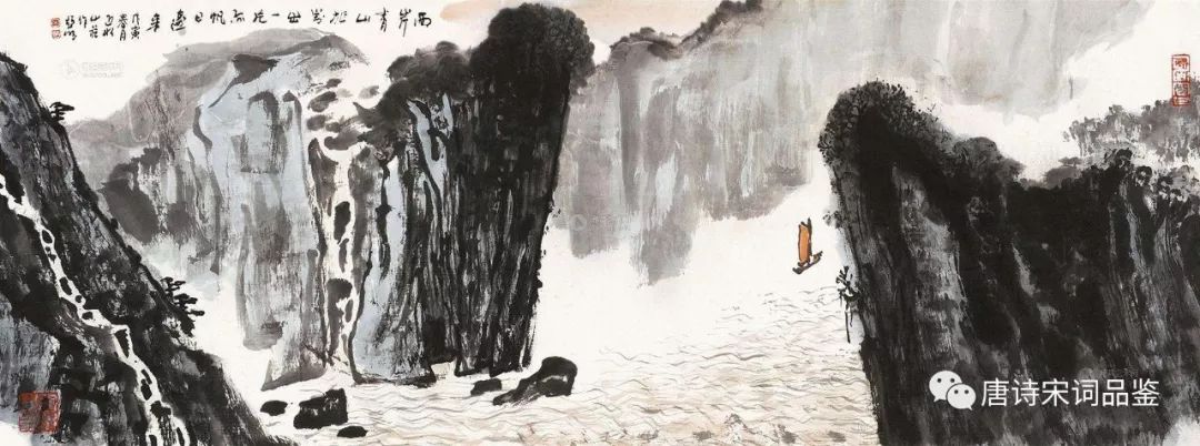 望天门山唐李白的诗注解,幼儿唐诗李白望天门山