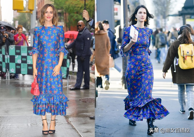 甜美淑女碎花连衣裙既大方又清新,通勤碎花连衣裙