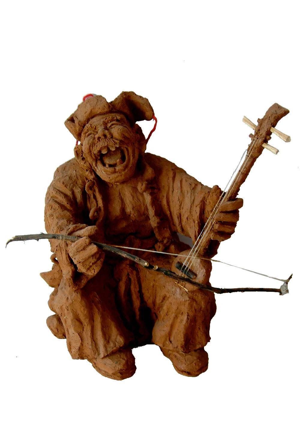 中国民间艺术捏泥人,捏泥人的老艺人