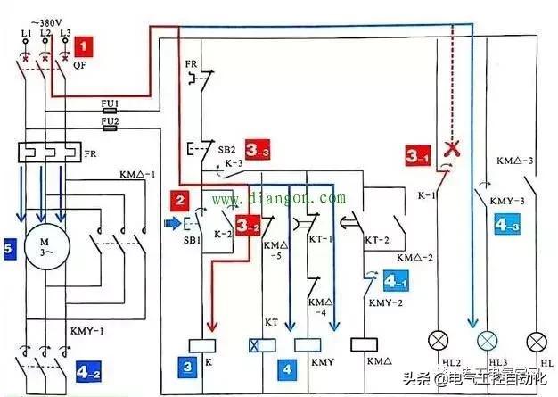 星三角主电路接线作用,星三角主电路多种接法
