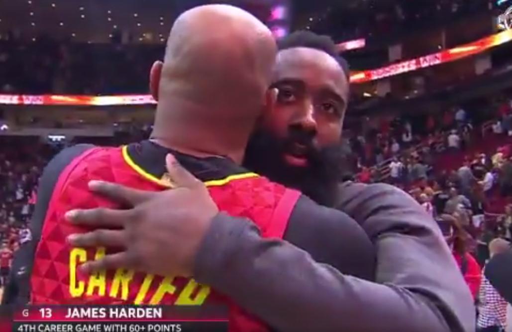 47分惨败，卡特却感谢对手！殊不知哈登狂刷60分比肩乔丹还没刷够