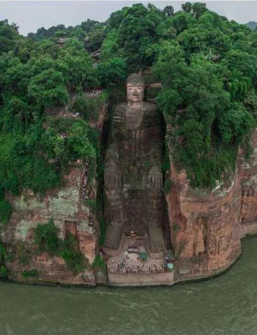 乐山大佛脚被水淹没奇观出现,乐山大佛再次被水淹没图片