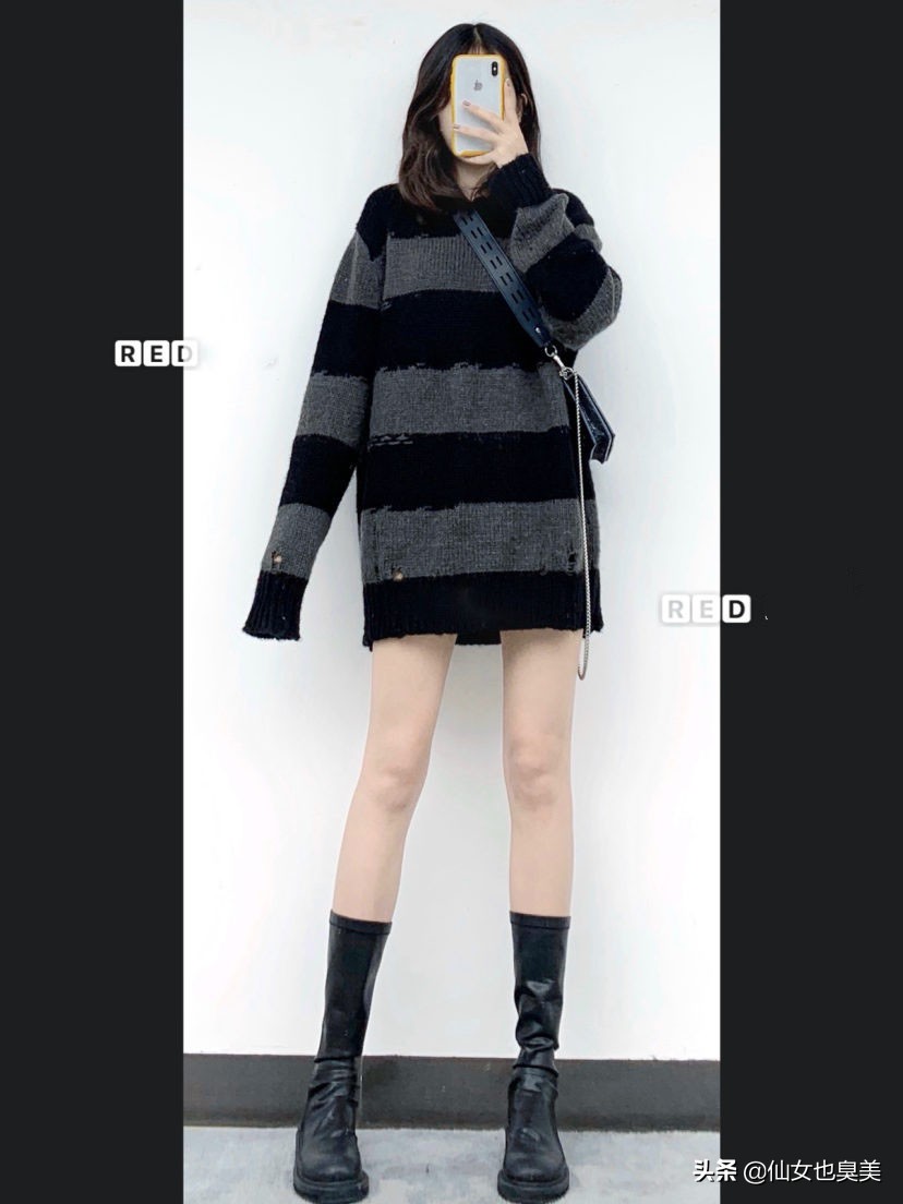 韩版时尚潮流女装穿搭冬季,韩国女装简约穿搭