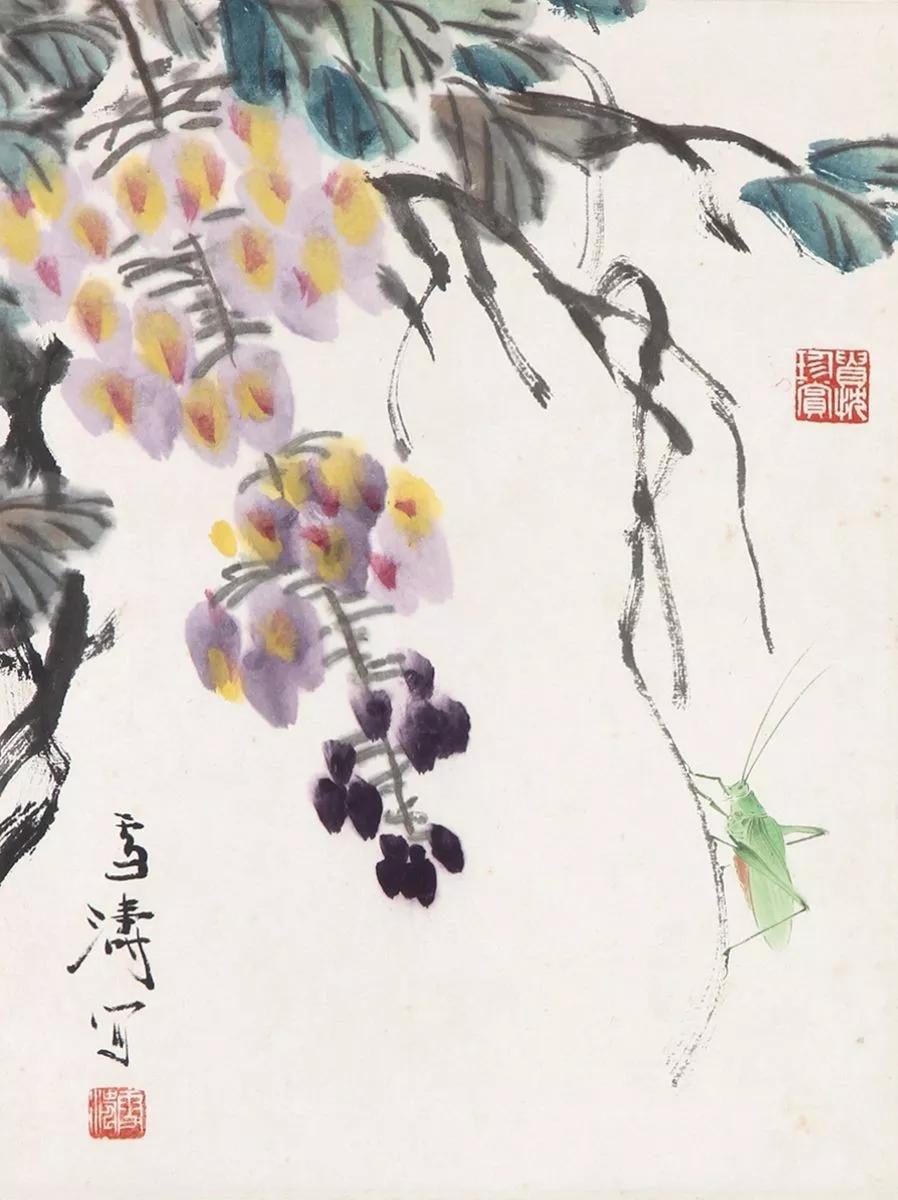 王雪涛小幅真品欣赏,王雪涛花鸟作品小幅