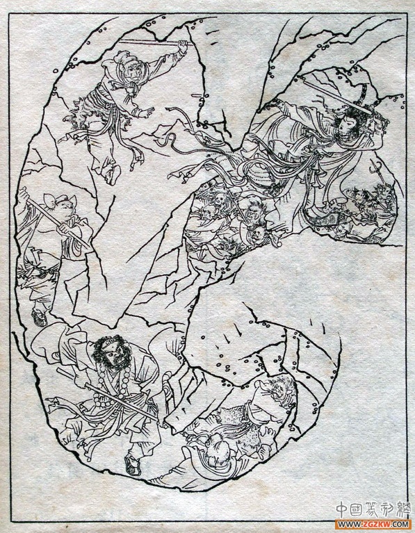 《西游记》之三打白骨精背景图,西游记三打白骨精文字版图文