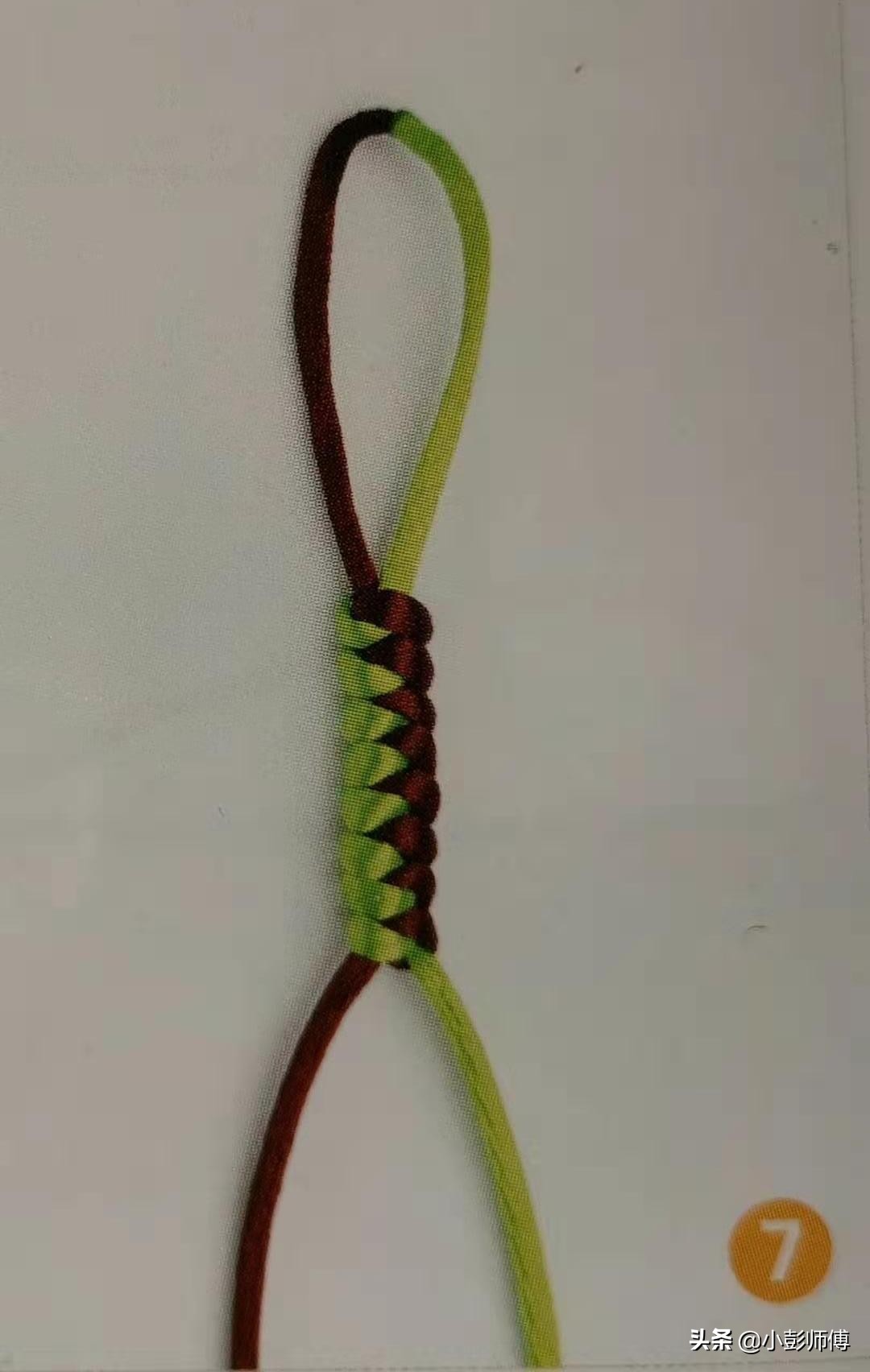 手工手链绳的编法蛇结,手工编绳手链教程蛇结