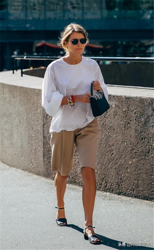 今年流行的“卡其裤”怎么搭？与其打扮时髦，不如穿得高级又显白