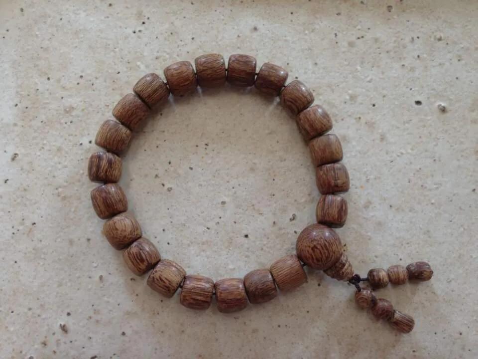 富森红土黄油桶形念珠