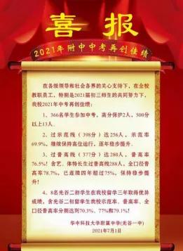 光谷中考喜报名单,光谷未来学校中考喜报