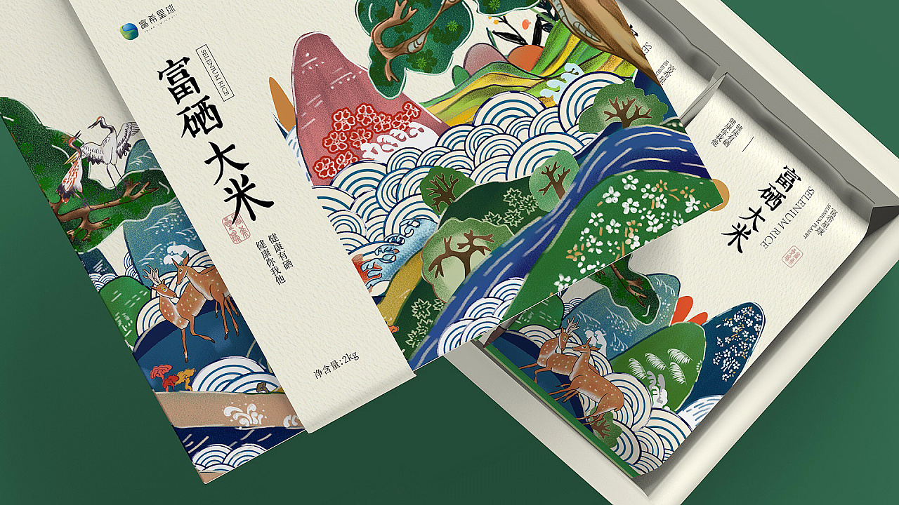 高端大气的大米包装,最高档的大米包装