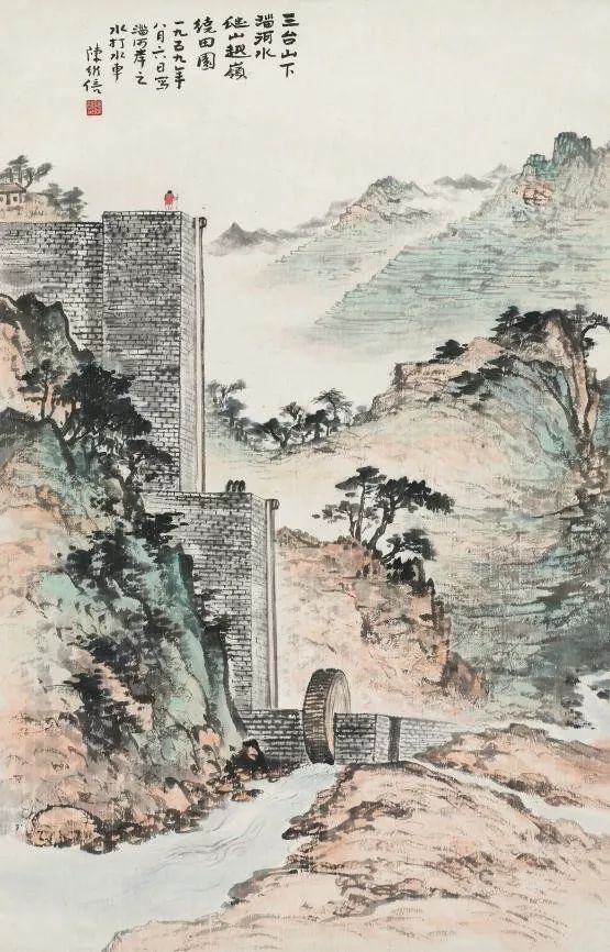 陈良宗山水画作品欣赏,陈家振山水画作品欣赏